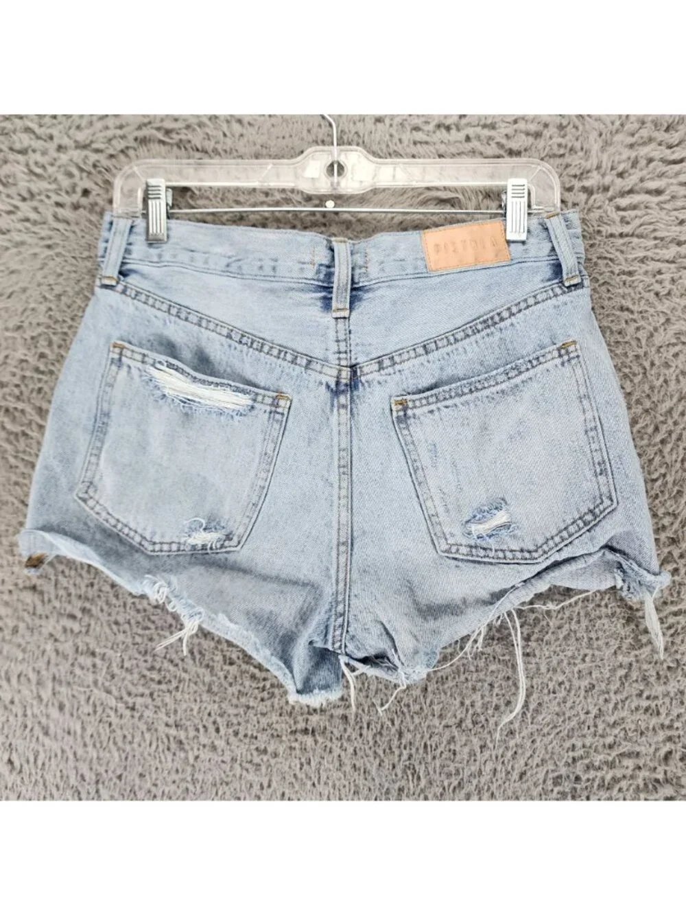 Pistola Shorts Womens 27 Blue Cotton Denim Cutoff Jorts *Read*